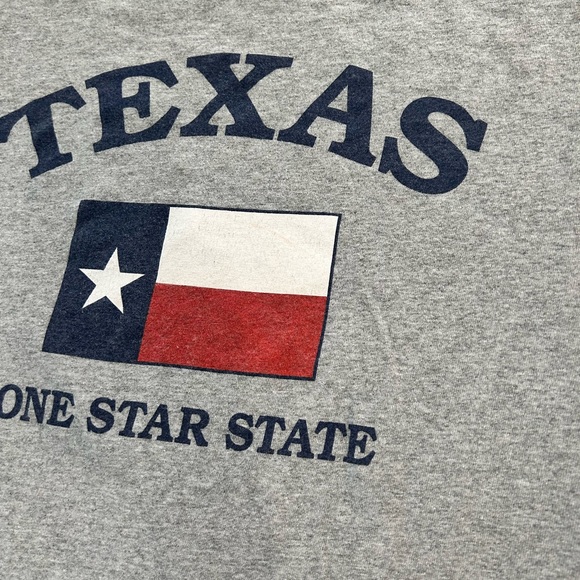 Texas State Map Flag “Lone Star State” Essential T-Shirt Men’s Size L - Picture 4 of 7